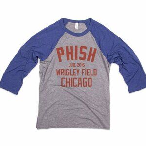 PHiSH Official Wrigley Field Baseball tee 2016 Size Small